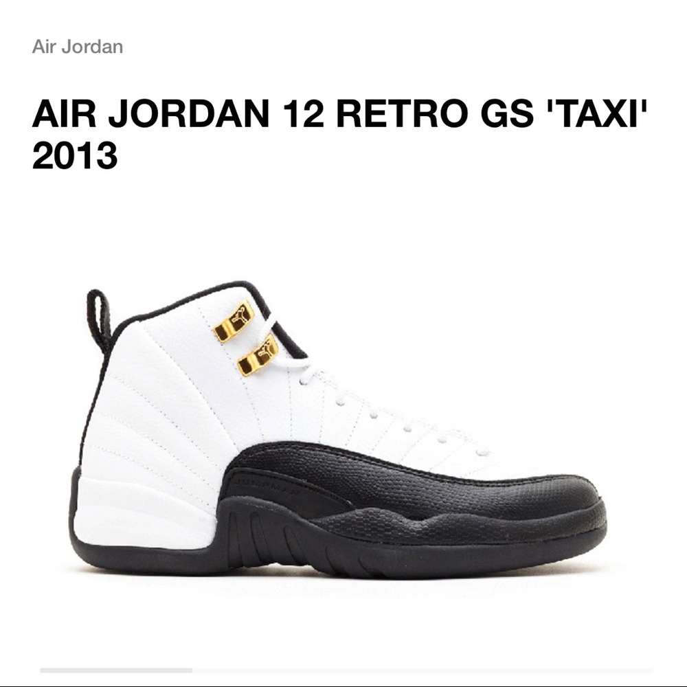 Air Jordan 12 Retro GS ‘Taxi’ 2013